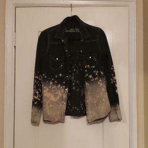Ombre denim jacket
